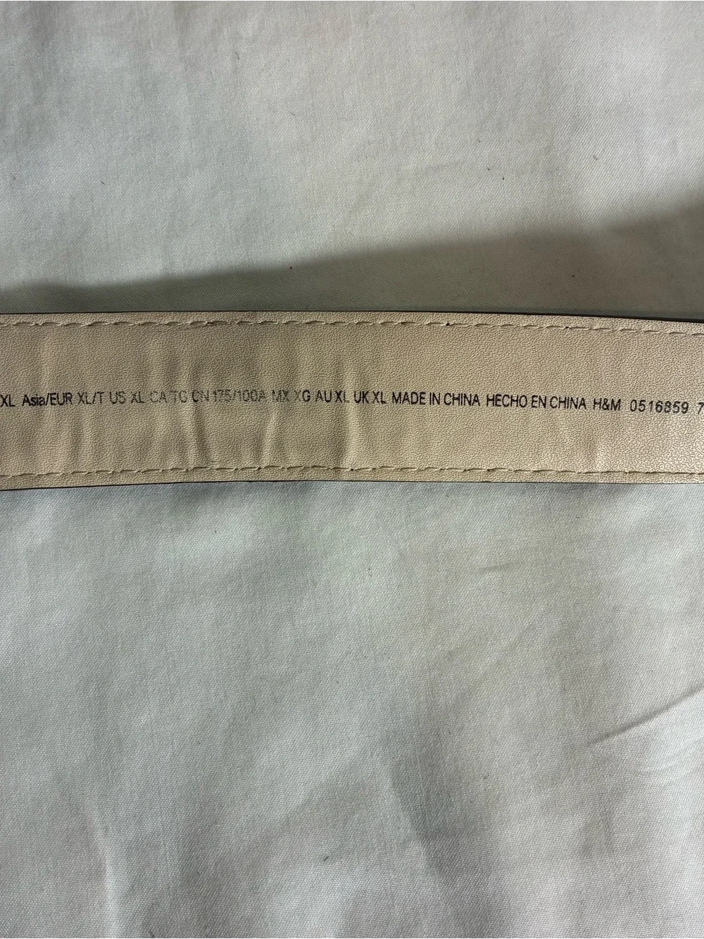 H&M Womens belt XL pebbled faux leather black